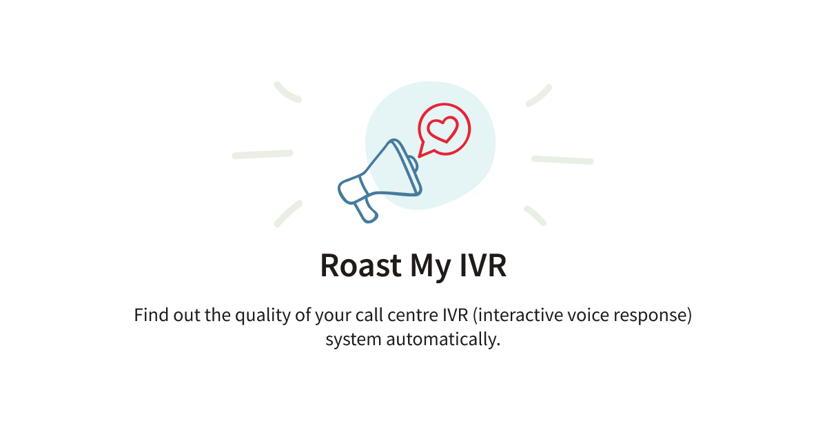 Roast my IVR logo